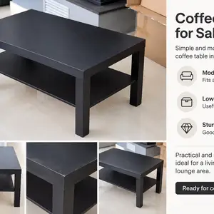 Black coffee table with lower shelf, Επαρχία Λεμεσού — Άγιος Τύχων