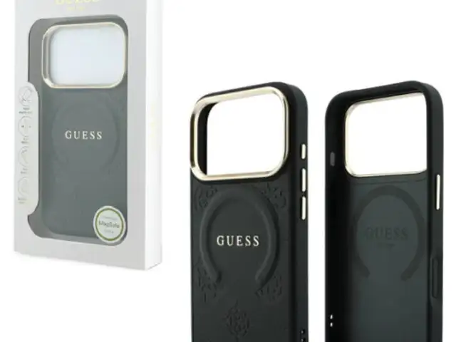 Back case magsafe guess saffiano apple iphone 17 pro / 18 pro black, Limassol — Agios Athanasios