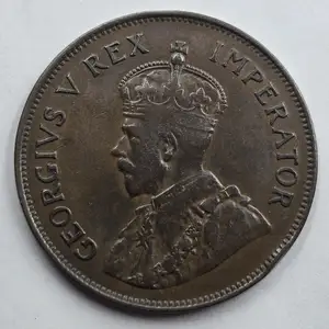 Cyprus kgv 1 piastre coin 1927 kgv reighn, Nicosia — Latsia - Agios Georgios