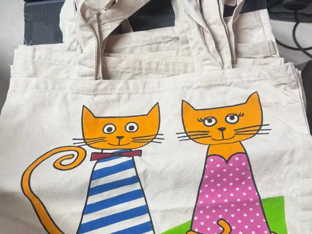 Fabric beach or shopping bag cyprus, Larnaca — Oroklini
