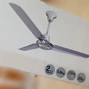 Brand New Ceiling Fan 122cm 5 Speeds, 60W Unused in Box, Paphos — Kissonerga