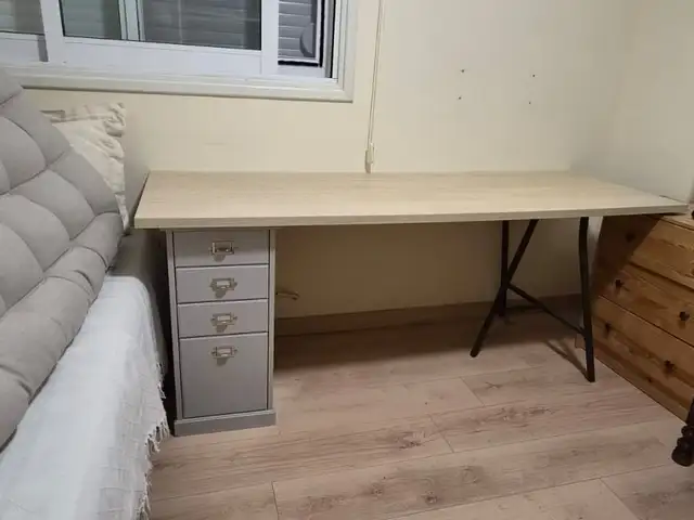 Office / study desk with 4 drawer unit, Nicosia — Strovolos - Dasoupolis