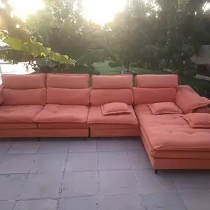Like-new double-layer luxury 4-seater sofa with removable and washable covers, Paphos — Tremithousa