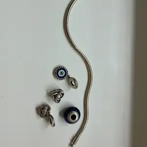 Pandora silver bracelet and charms, Limassol — Limassol - Mesa Geitonia