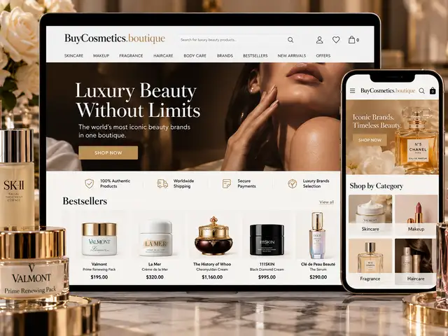 Luxury beauty e-commerce shop, Limassol — Agia Paraskevi