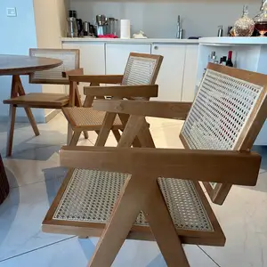 4 wooden rattan dining chairs, Επαρχία Λάρνακας — Λάρνακα - Σκάλα