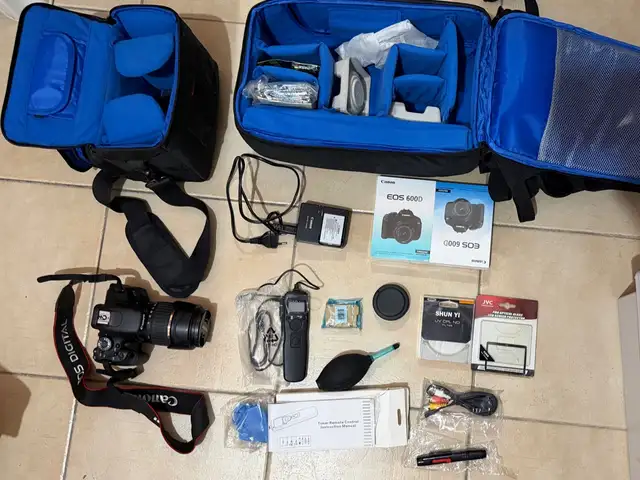 Canon eos 600d + tamron 18-200mm + 2 bags & lots of accessories, Nicosia — Lakatameia - Archangelos-Anthoupoli