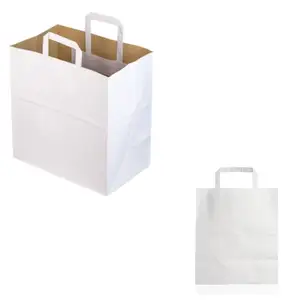White paper bag take away 28x17x29cm 250pcs, Επαρχία Λεμεσού — Λεμεσός - Άγιος Νικόλαος