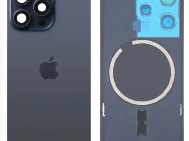 Back battery cover lens magsafe apple iphone 15 pro blue oem, Επαρχία Λεμεσού — Άγιος Αθανάσιος