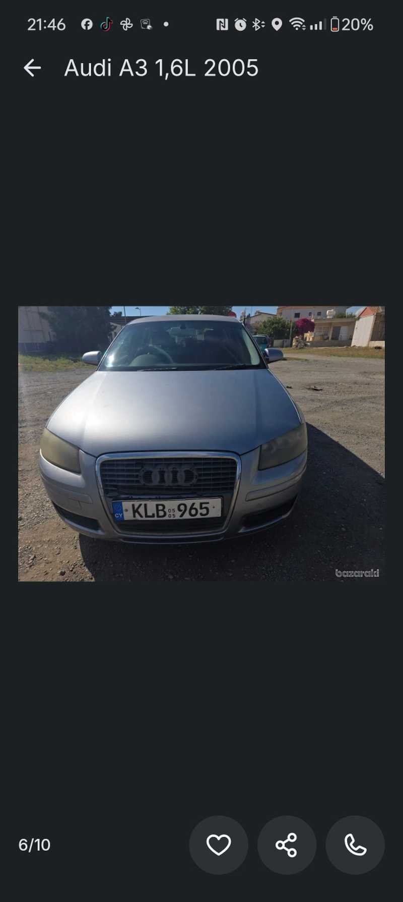 2000 Audi A3 2,2L 2000 Cyprus