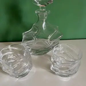 Kanars crystal whisky decanter set + 4 glasses boxed, Επαρχία Λεμεσού — Ύψωνας