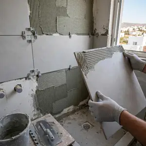 Bathroom renovation with strip out, new tiles, shower and sanitaryware, Paphos — Paphos - Kato Paphos