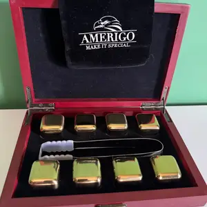 Amerigo gold stainless steel whisky stones gift set 8pcs, Επαρχία Λεμεσού — Ύψωνας