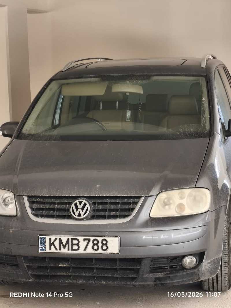 2008 Volkswagen Touran 1,6L 2008 Cyprus