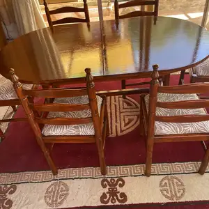 6 dining room chairs and extendable table, Paphos — Nikokleia