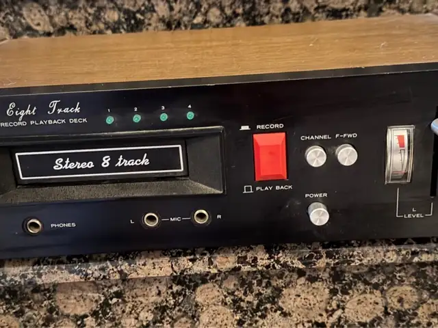 Hydra 8 track player and tapes, Nicosia — Strovolos - Ap. Varnavas and Ag. Makar.