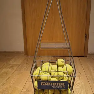 Ballhopper risette 50 tennis ball basket silver, Paphos — Empa