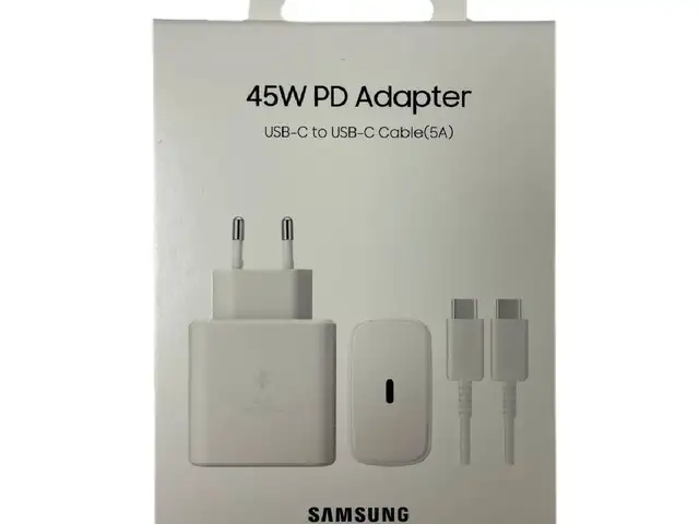 Charger usb-c with usb-c to usb-c cable samsung 45w eu white, Limassol — Limassol - Agios Nicolaos