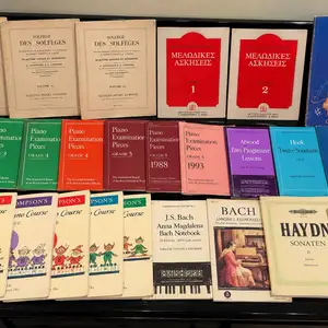 Συλλογή 26 βιβλίων πιάνου και μουσικής. bach, hanon, thompson, abrsm κ.ά., Nicosia — Strovolos - Agios Vasileios