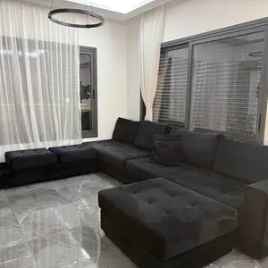 Black modular sofa 4 pieces corner, Limassol — Limassol - Agios Spyridon