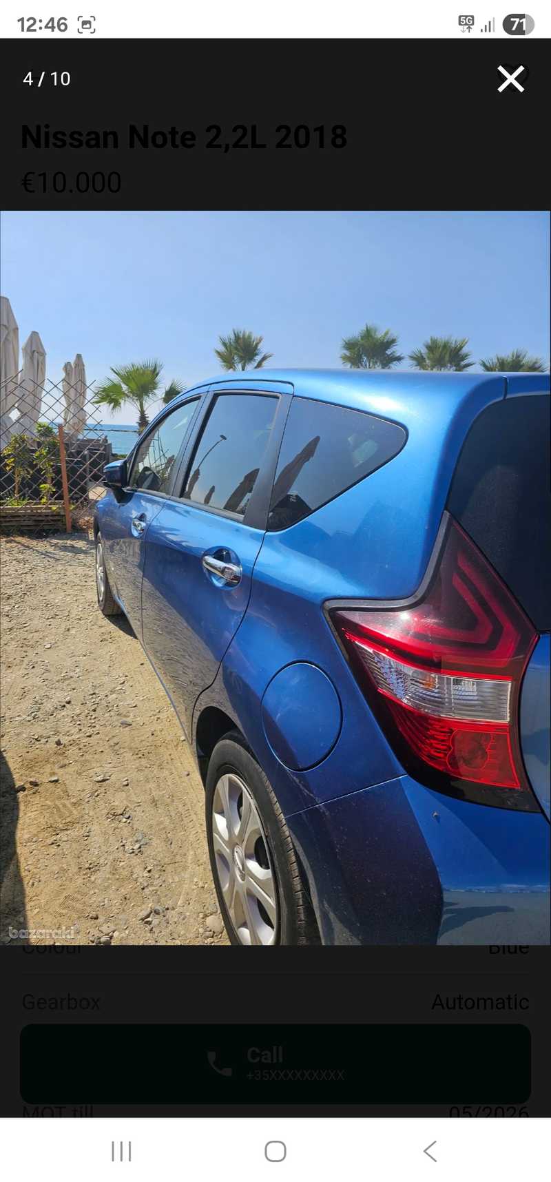 2018 Nissan Note 2,2L 2018 Cyprus