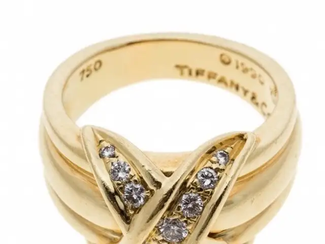 Tiffany golden ring with diamonds, Limassol — Limassol - Agios Nicolaos