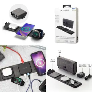 Foldable wireless charger mophie unv 3-in-1 15w eu black, Επαρχία Λεμεσού — Άγιος Αθανάσιος