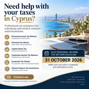Personal tax services in cyprus, Limassol — Limassol - Mesa Geitonia