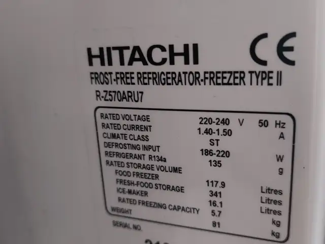 Ψυγειοκαταψύκτης hitachi r-z570aru7 frost-free / no frostπεριγραφήψυγείο, Επαρχία Λευκωσίας — Στρόβολος - Άγιος Βασίλειος