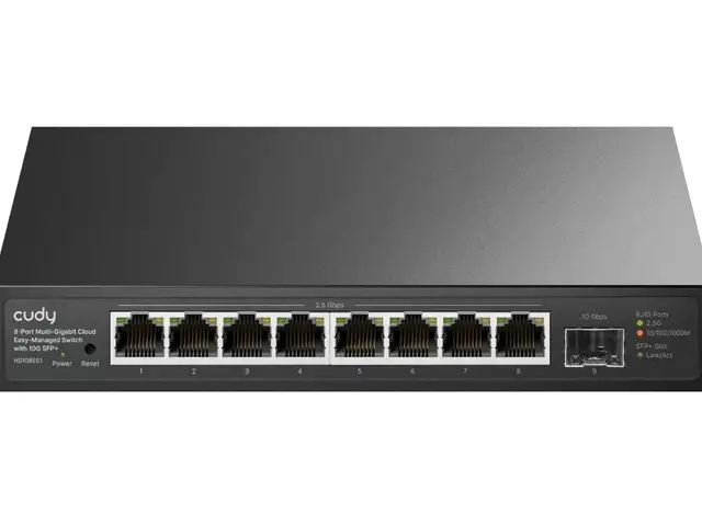 Cudy switch multi-gigabit ethernet 8-ports 2.5gbe + 10g sfp hs108es1, Επαρχία Λεμεσού — Άγιος Αθανάσιος