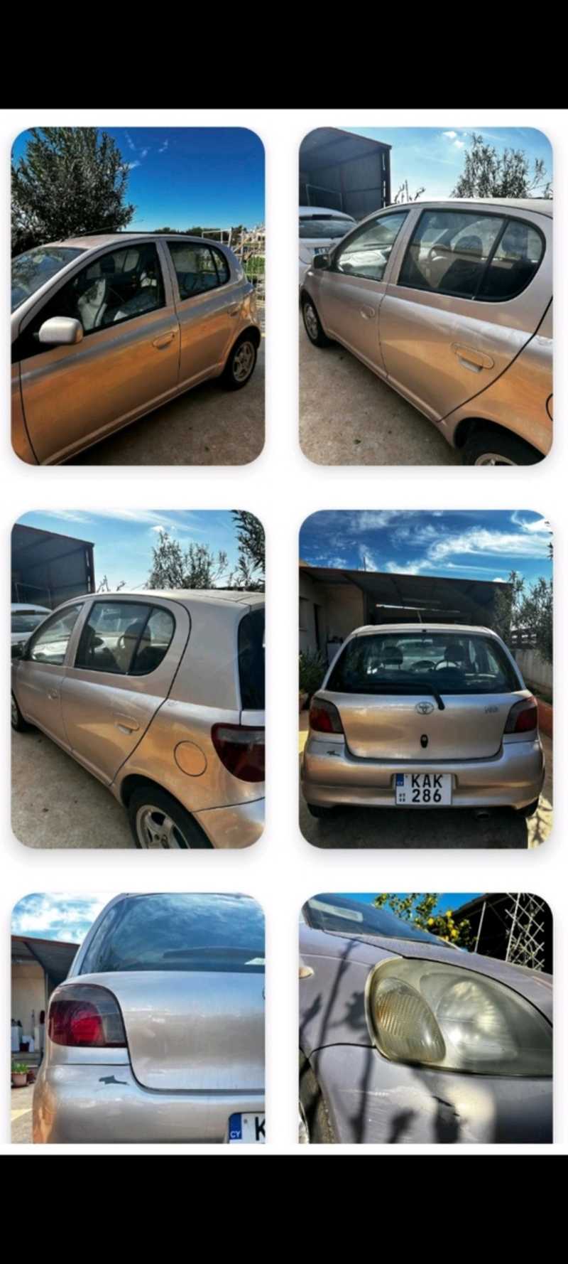 1999 Toyota Vitz 1,0L 1999 Cyprus