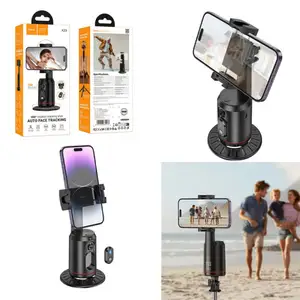 Bluetooth tripod selfie stick detachable hoco k23 face tracking 360 black, Limassol — Limassol - Agios Ioannis