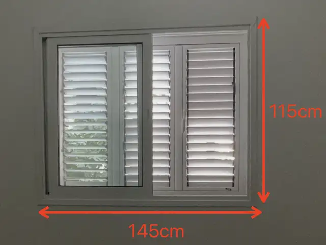 Sliding window with 3 piece aluminum shutter system, Επαρχία Λευκωσίας — Λακατάμεια - Αγία Παρασκευή