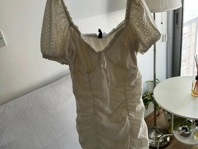 White summer dress, Nicosia — Aglantzia