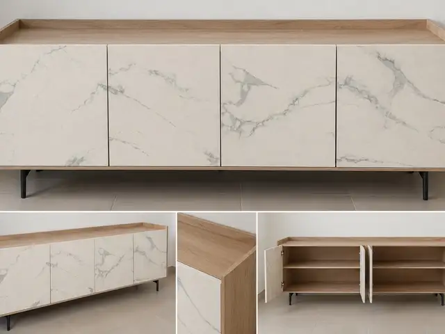 Modern and elegant 4-door sideboard in very good condition., Επαρχία Λευκωσίας — Έγκωμη - Παρισσινός