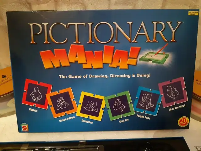 Rare 2000s pictionary mania game board game mattel -like new condition- complete, Επαρχία Πάφου — Paphos - Άγιος Θεόδωρος