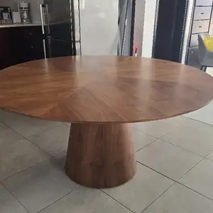 Large Wooden Dining Table with Wine Storage, Larnaca — Livadia Larnakas