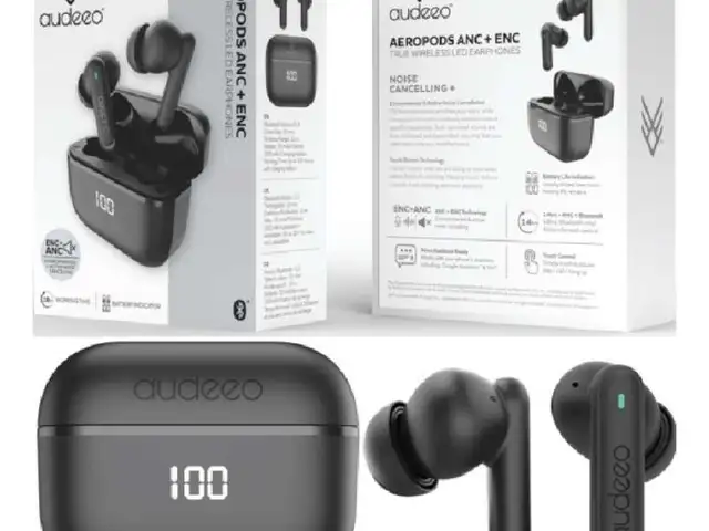 Earphone audeeo aeropads anc enc wireless black, Επαρχία Λεμεσού — Άγιος Αθανάσιος
