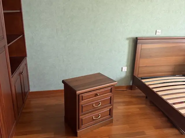Wooden bedside table, Limassol — Limassol - Mesa Geitonia