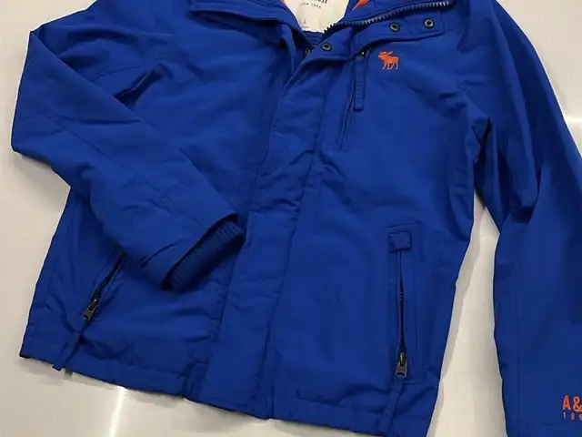 Abercrombie and fitch a&f jacket blue orange size large, Επαρχία Λευκωσίας — Λακατάμεια - Αρχαγγέλος-Ανθούπολη