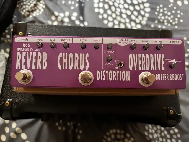Mosky rc5 multiefect guitar padal, reverb, chorus, distortion, boost, Famagusta — Agia Napa