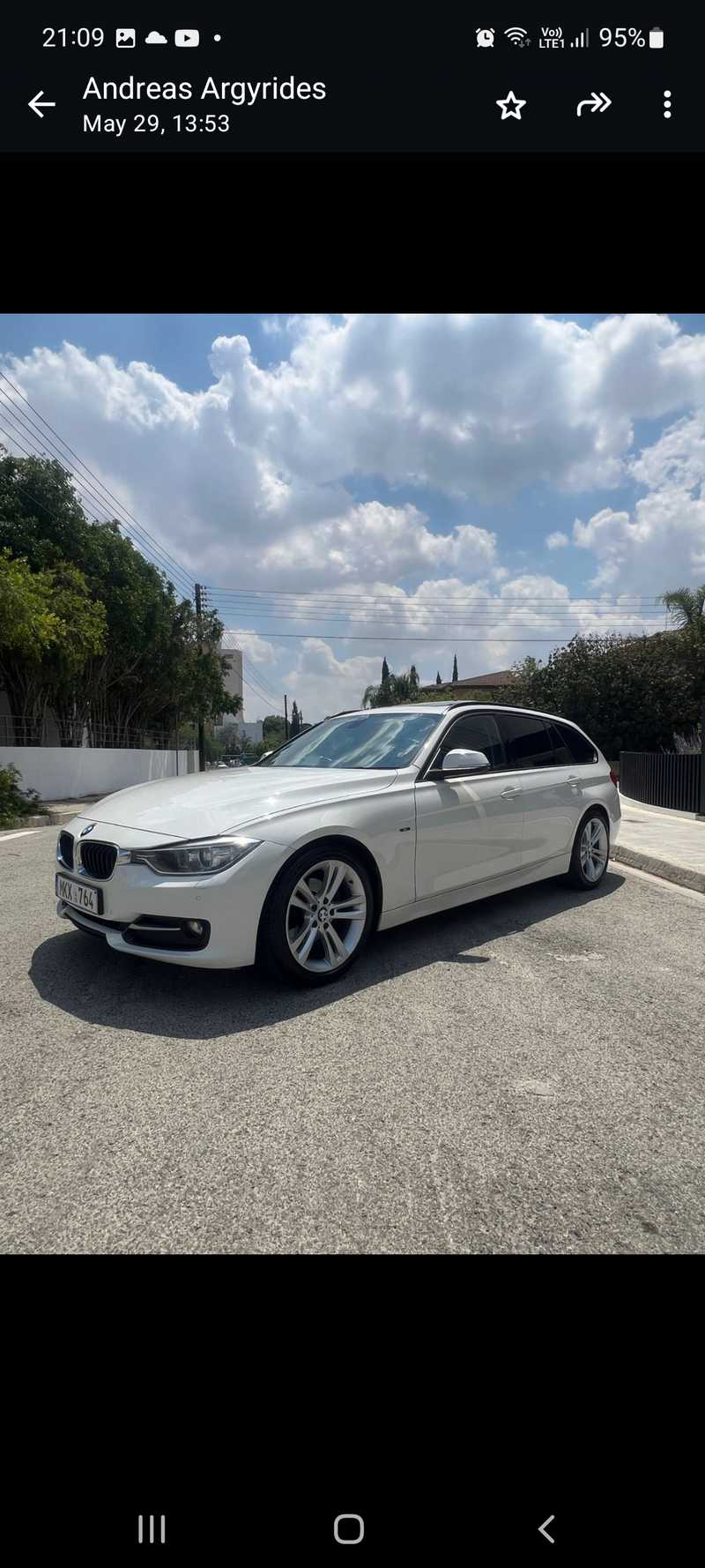 2015 BMW 3-Series 2,0L 2015 Cyprus