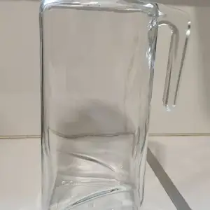 Vintage bormioli rocco square glass pitcher 5 cup great condition, Nicosia — Egkomi
