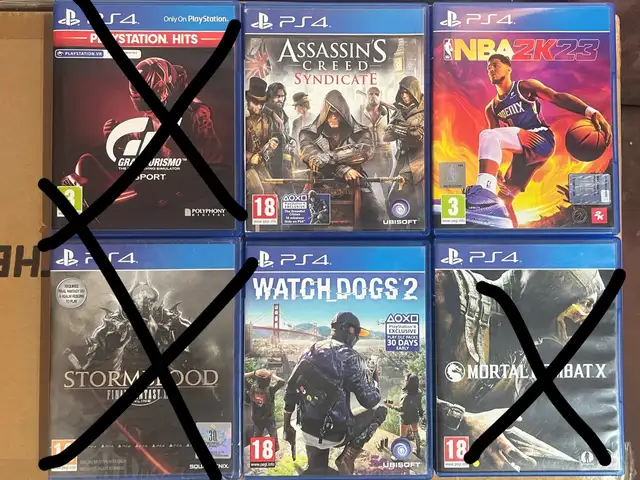 Πωλούνται 3 παιχνίδια ps4 nba 2k23, assassin's creed syndicate, watch dogs 2, Nicosia — Lakatameia - Agios Nikolaos