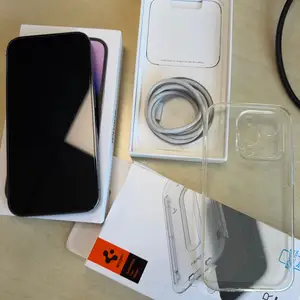 Iphone 14 pro 256gb deep purple + screen protector + case, Limassol — Limassol Marina
