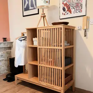 Open wardrobe with sliding door, bamboo - ikea nordkisa, Επαρχία Λευκωσίας — Στρόβολος - Δασούπολη