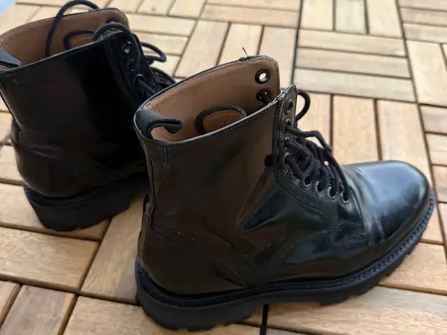 Ted baker black leather combat boots, Larnaca — Livadia Larnakas