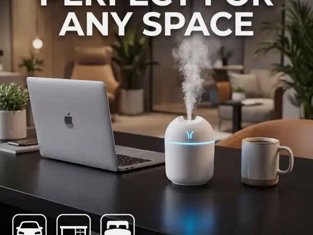 Υγραντήρας & αρωματικό usb 250ml / mini usb air humidifier 250ml - brand new, Nicosia — Strovolos - Acropolis