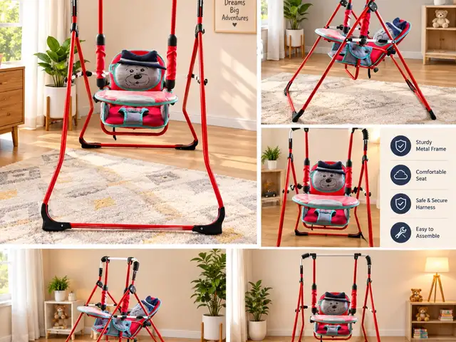 Cute baby swing with padded seat, safety straps and sturdy frame great condition, Επαρχία Λεμεσού — Λεμεσός - Άγιος Αντώνιος