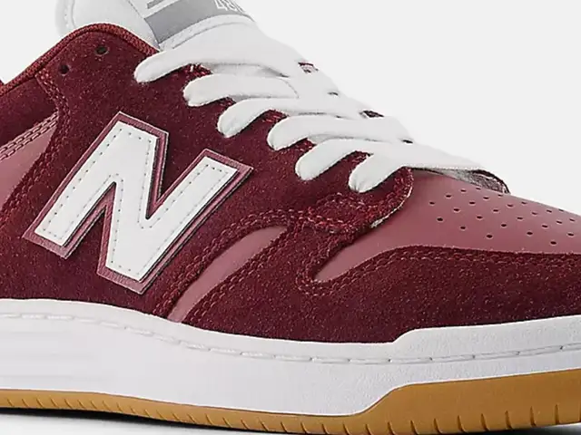 New balance numeric 480 burgundy & white skate shoes, Επαρχία Λάρνακας — Αραδίππου - Άγιος Φανούριος